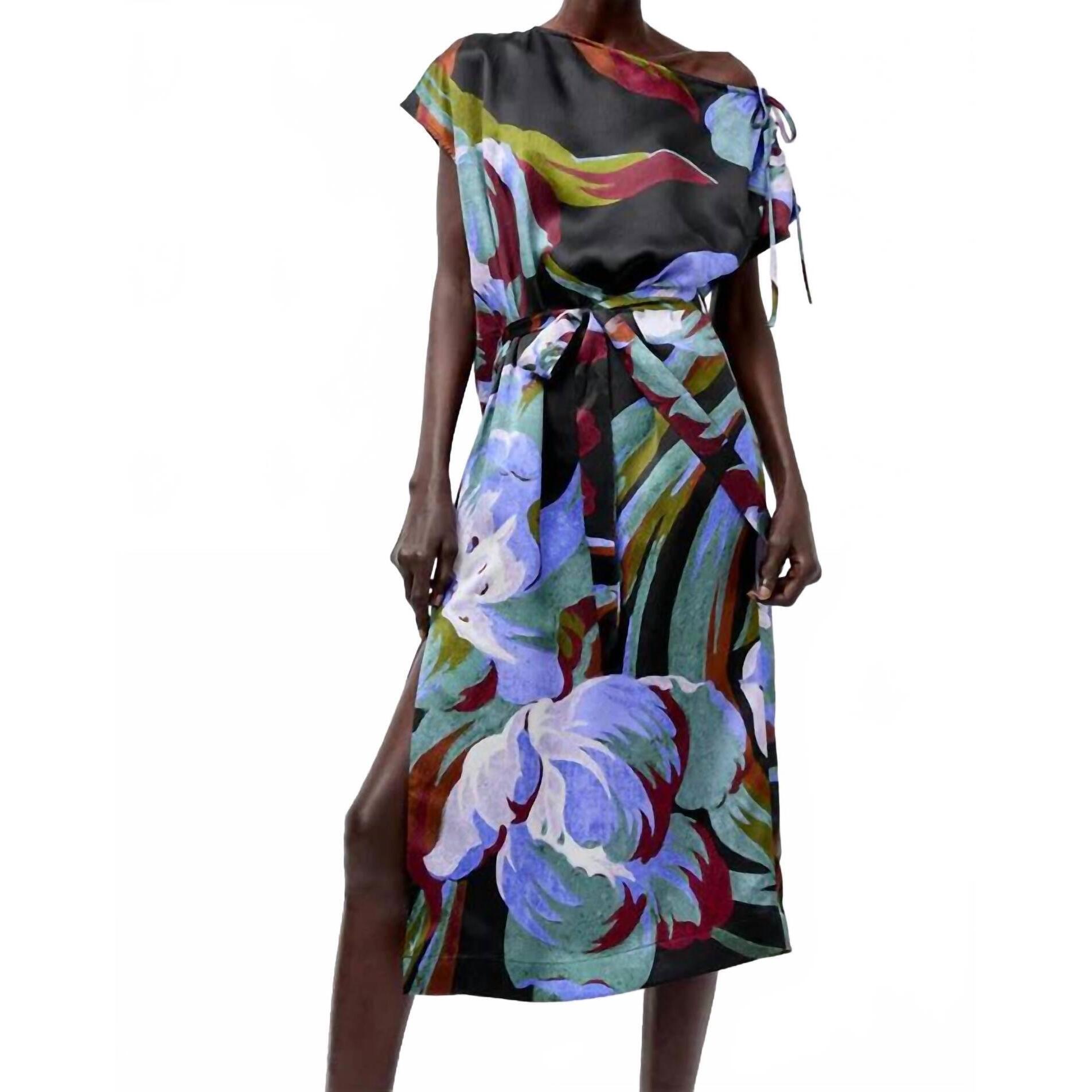 New No. 6 Marion Cap Sleeve Dress In Peony
